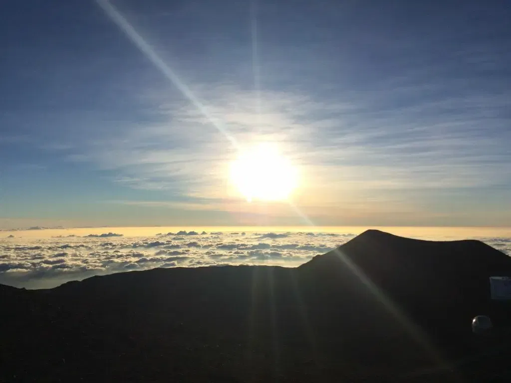 Sonnenuntergang auf dem Mauna Kea