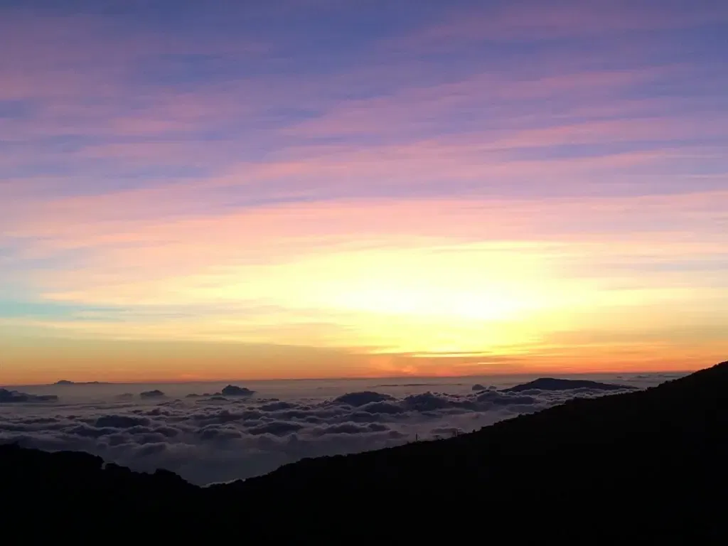 Sonnenuntergang auf dem Mauna Kea