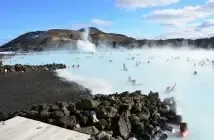 Die Blaue Lagune bei Grindavik nahe Reykjavik