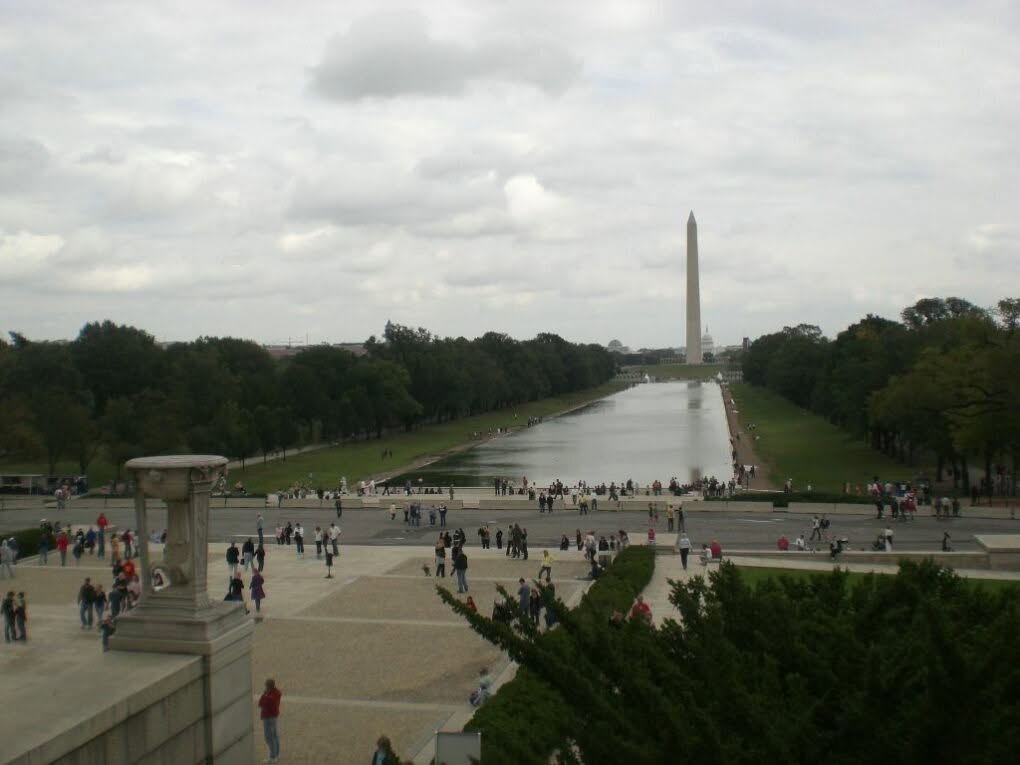 Lincoln Memorial Reflecting Pool und Washington Monument